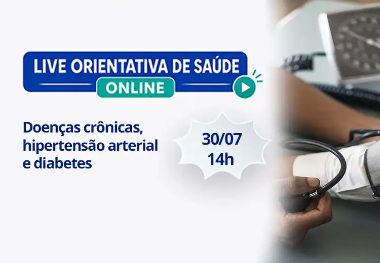 Live Orientativa: Doenças crônicas, hipertensão e diabetes